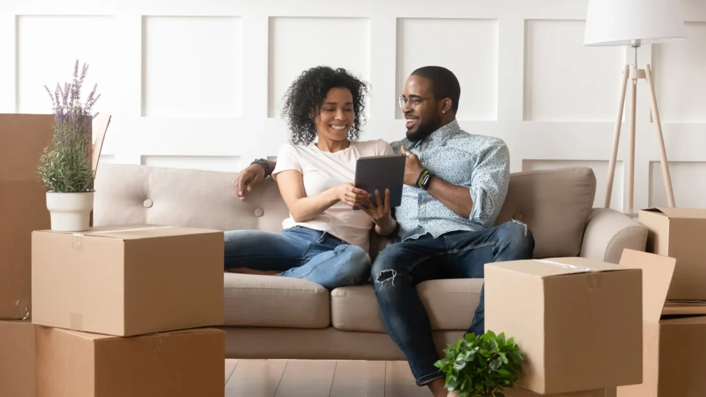 Young Family moving