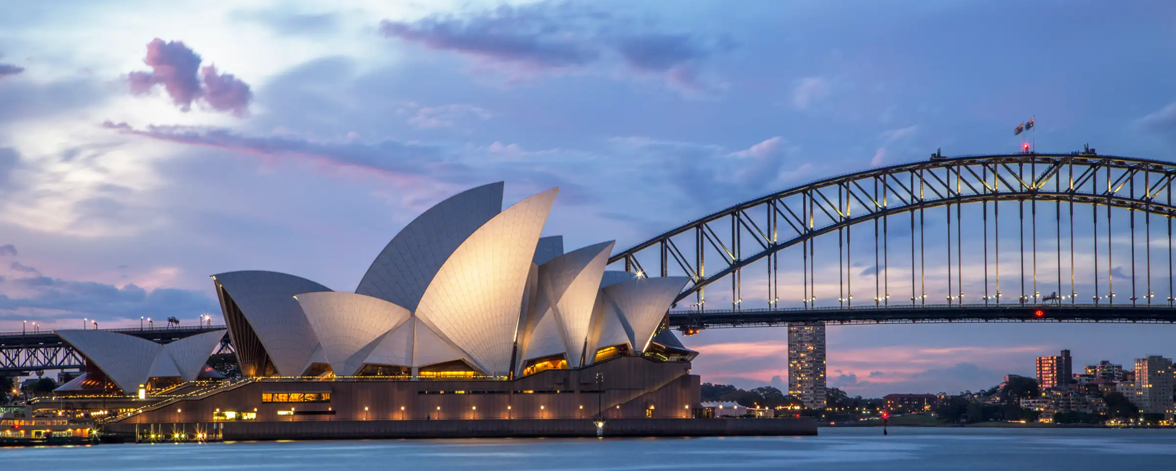 sydney bay and opera house